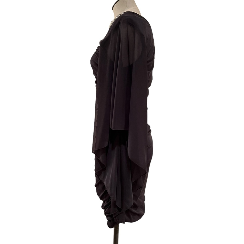 Ruby Rox One Shoulder Rimestone Neckline Dress - Picture 3 of 10